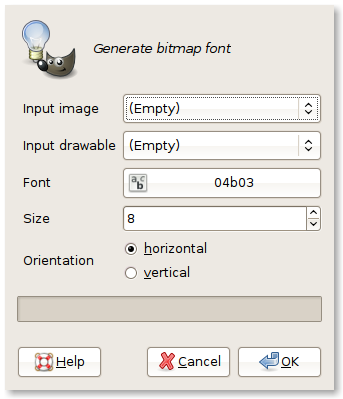 Generate bitmap font